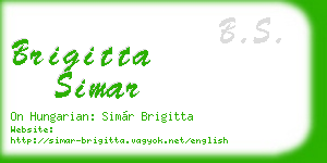 brigitta simar business card